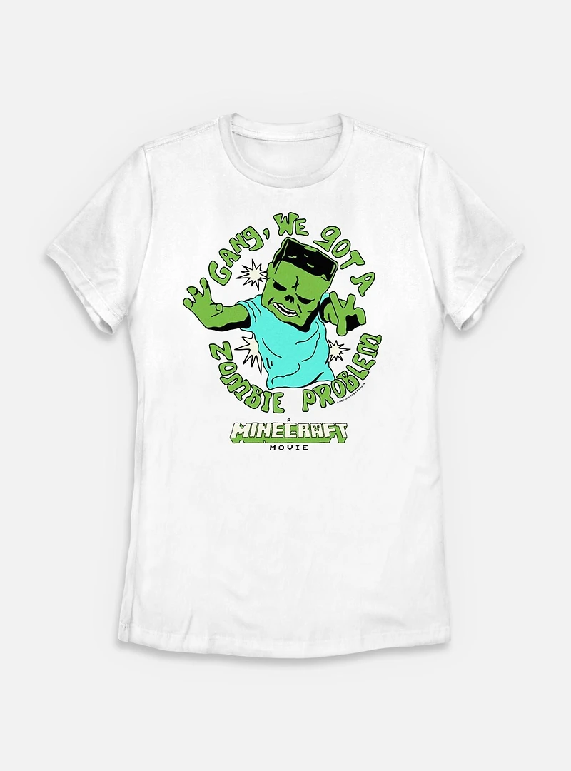 A Minecraft Movie Zombie Problem Womens T-Shirt