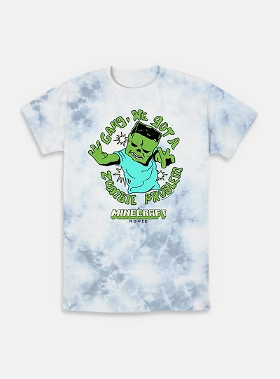 A Minecraft Movie Zombie Problem Tie-Dye T-Shirt