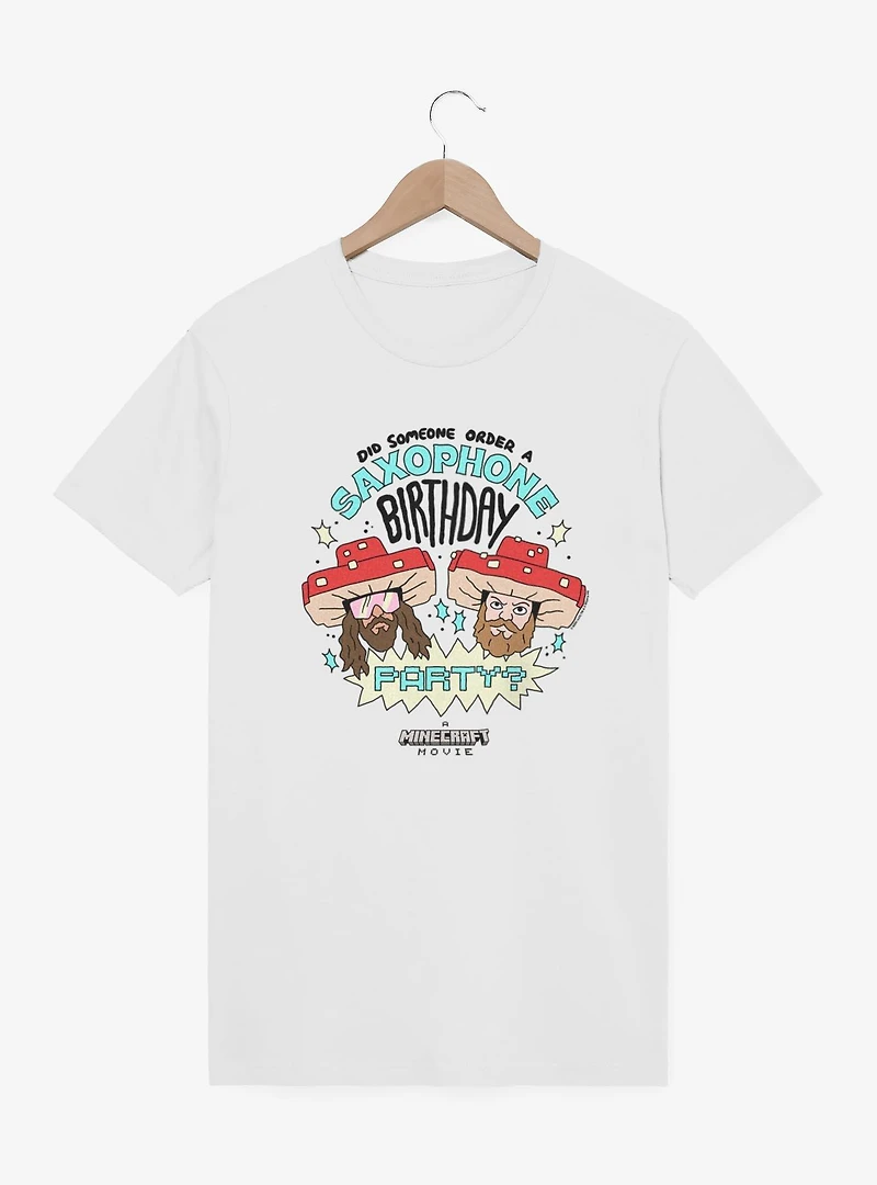 A Minecraft Movie Saxophone Birthday T-Shirt