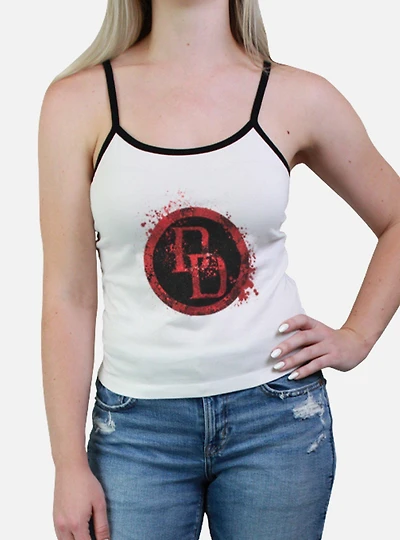 Marvel Daredevil DD Spatter Icon Womens Cami Tank Top