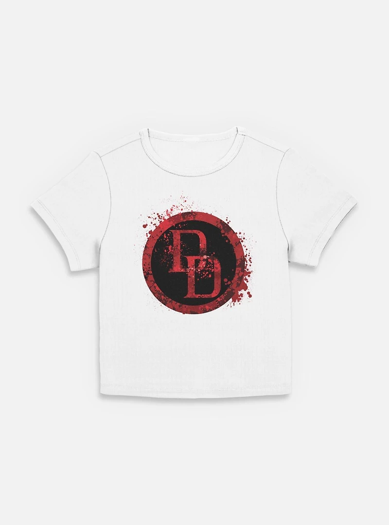 Marvel Daredevil DD Spatter Icon Womens Baby T-Shirt