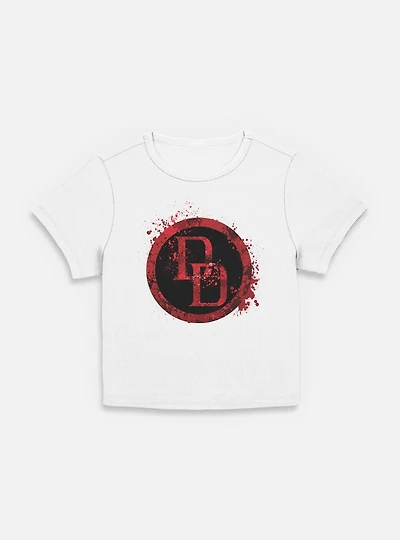 Marvel Daredevil DD Spatter Icon Womens Baby T-Shirt