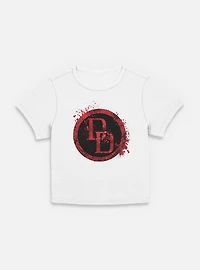 Marvel Daredevil DD Spatter Icon Womens Baby T-Shirt