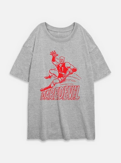 Marvel Daredevil Speedy Devil Womens Oversized T-Shirt