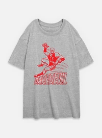 Marvel Daredevil Speedy Devil Womens Oversized T-Shirt