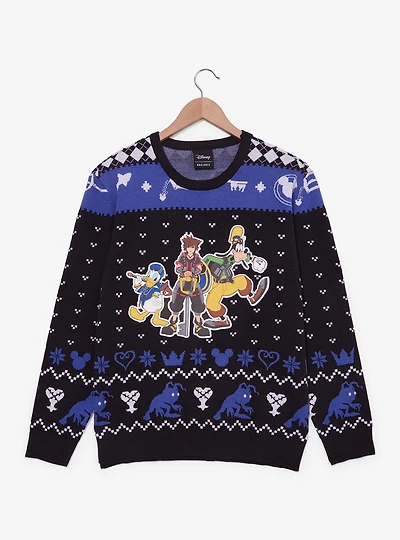 Kingdom Hearts Trio Holiday Sweater — BoxLunch Exclusive