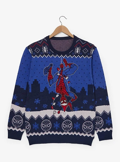 Marvel Spider-Man Light-Up Holiday Sweater - BoxLunch Exclusive
