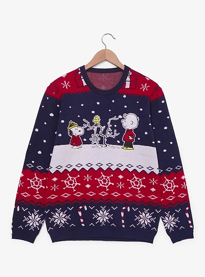 Peanuts Snoopy & Charlie Brown Holiday Sweater — BoxLunch Exclusive