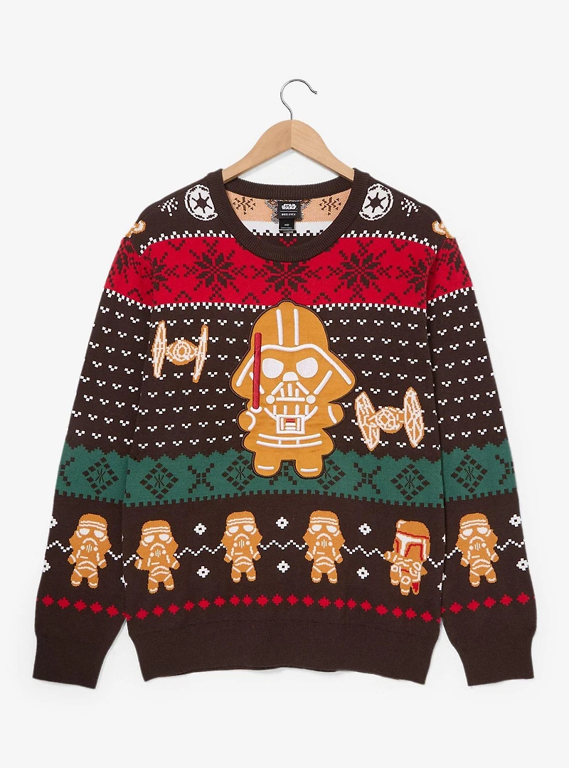 Star Wars Darth Vader Gingerbread Holiday Sweater — BoxLunch Exclusive