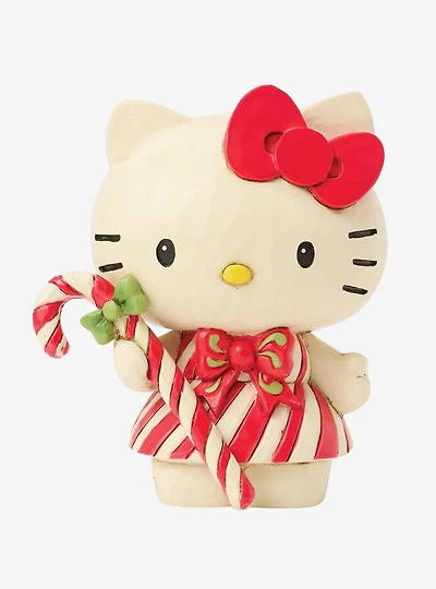 Jim Shore Sanrio Hello Kitty Candy Cane Figure