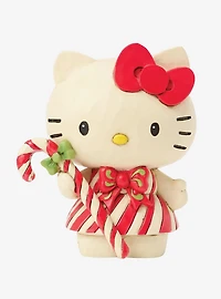 Jim Shore Sanrio Hello Kitty Candy Cane Figure