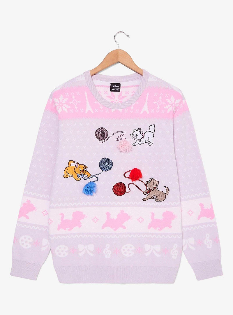 Disney The Aristocats Kittens Yarn Holiday Sweater — BoxLunch Exclusive