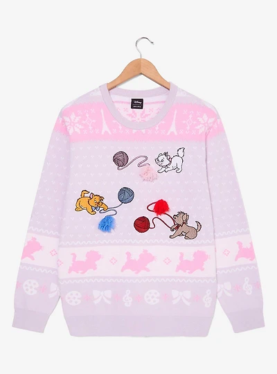 Disney The Aristocats Kittens Yarn Holiday Sweater — BoxLunch Exclusive
