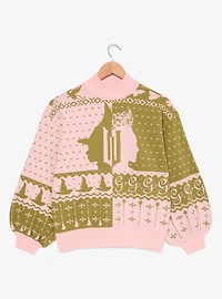 Wicked Glinda & Elphaba Silhouette Women's Holiday Sweater — BoxLunch Exclusive