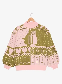 Wicked Glinda & Elphaba Silhouette Women's Plus Holiday Sweater — BoxLunch Exclusive