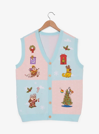 Disney Pixar Up Characters Holiday Sweater Vest - BoxLunch Exclusive