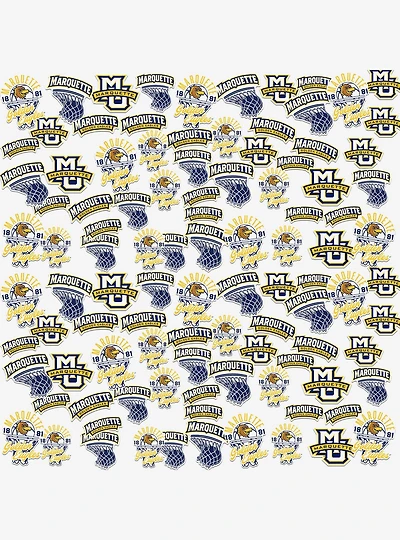 Marquette Golden Eagles Basketball 100Ct Sticker Pack