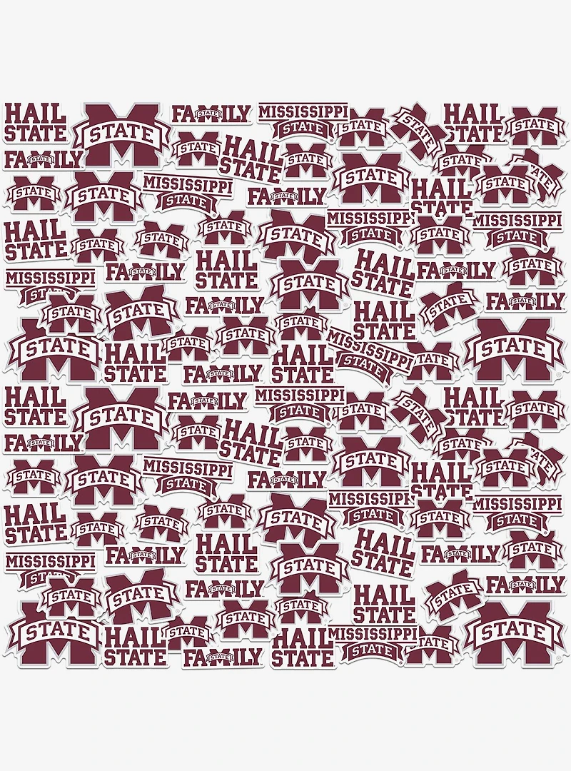 Mississippi State Bulldogs 100Ct Sticker Pack