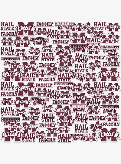 Mississippi State Bulldogs 100Ct Sticker Pack