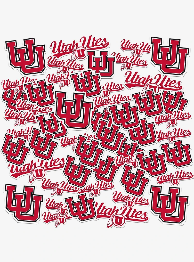 Utah Utes 100Ct Sticker Pack