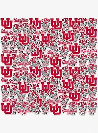 Utah Utes Basketball 100Ct Sticker Pack