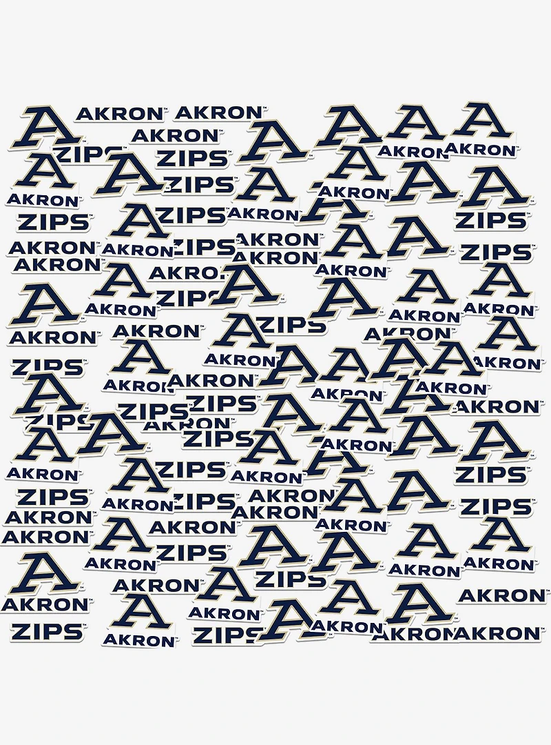 University Of Akron 100Ct Sticker Pack