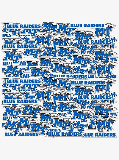 Middle Tennessee Blue Raiders State University 100Ct Sticker Pack