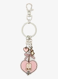 mooniecoco Heart Bun Keychain