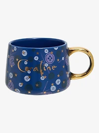 Coraline Button Blue Mug — BoxLunch Exclusive