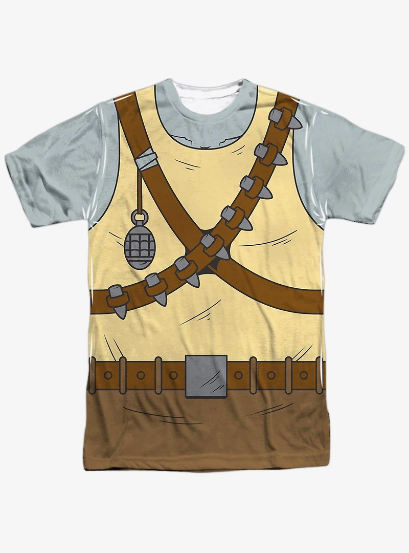 Teenage Mutant Ninja Turtles Rocksteady Costume Sublimated T-Shirt
