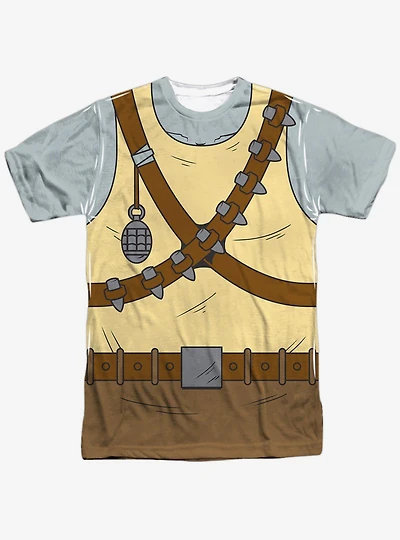 Teenage Mutant Ninja Turtles Rocksteady Costume Sublimated T-Shirt