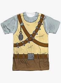 Teenage Mutant Ninja Turtles Rocksteady Costume Sublimated T-Shirt