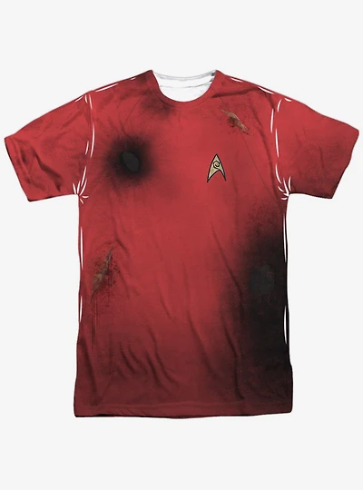 Star Trek Movies Tos Dead Red Sublimated T-Shirt