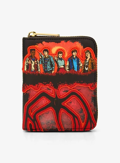 Loungefly Stranger Things Group Portrait Small Zip Wallet - BoxLunch Exclusive
