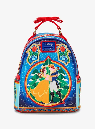 Loungefly Disney Beauty and the Beast Stained Glass Mini Backpack — BoxLunch Exclusive