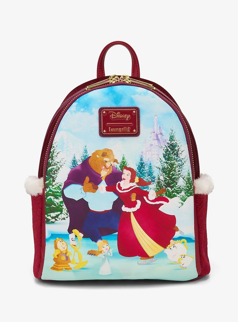 Loungefly Disney Beauty and the Beast Winter Ice Skating Mini Backpack — BoxLunch Exclusive