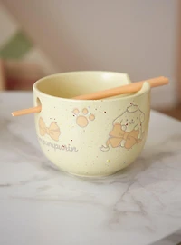 Sanrio Pompompurin Paw Prints Wax Resist Ramen Bowl Set — BoxLunch Exclusive