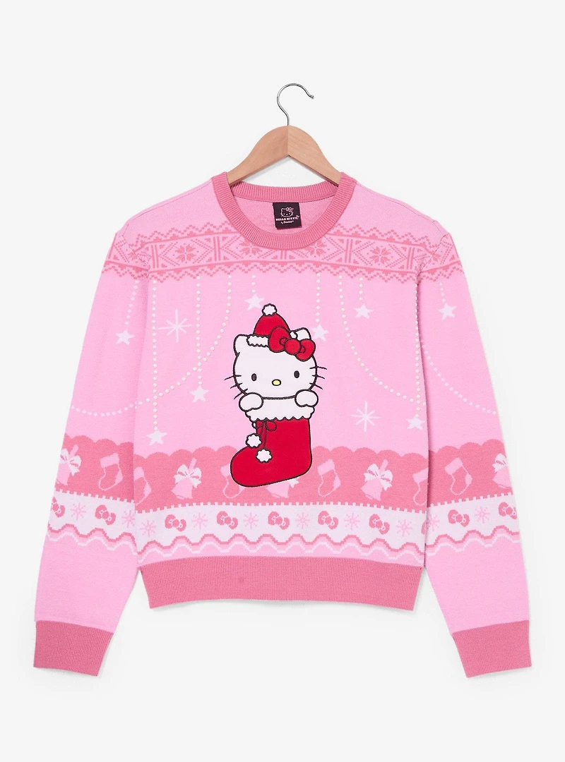 Sanrio Hello Kitty Stocking Women's Holiday Sweater — BoxLunch Exclusive
