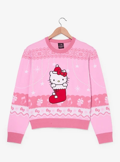 Sanrio Hello Kitty Stocking Women's Holiday Sweater — BoxLunch Exclusive