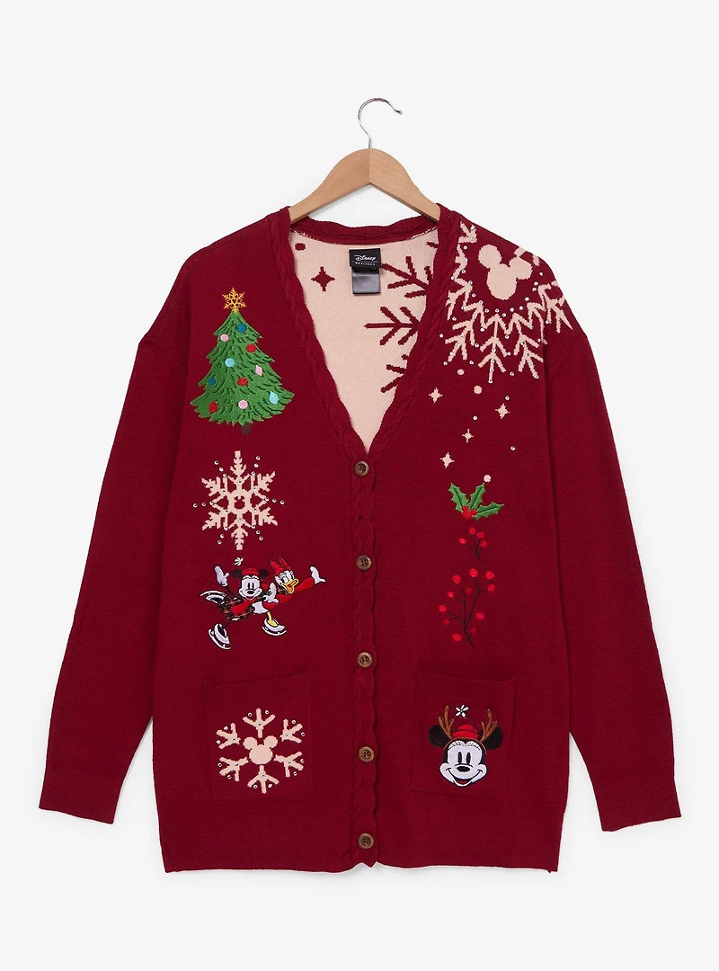 Disney Minnie & Daisy Holiday Women's Cardigan - BoxLunch Exclusive