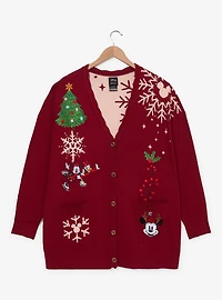 Disney Minnie & Daisy Holiday Women's Plus Cardigan - BoxLunch Exclusive