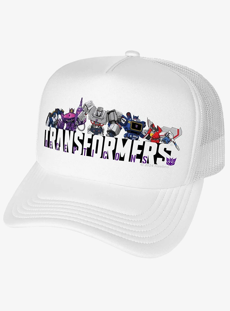 Transformers Decepticons Line Up Foam Trucker Hat