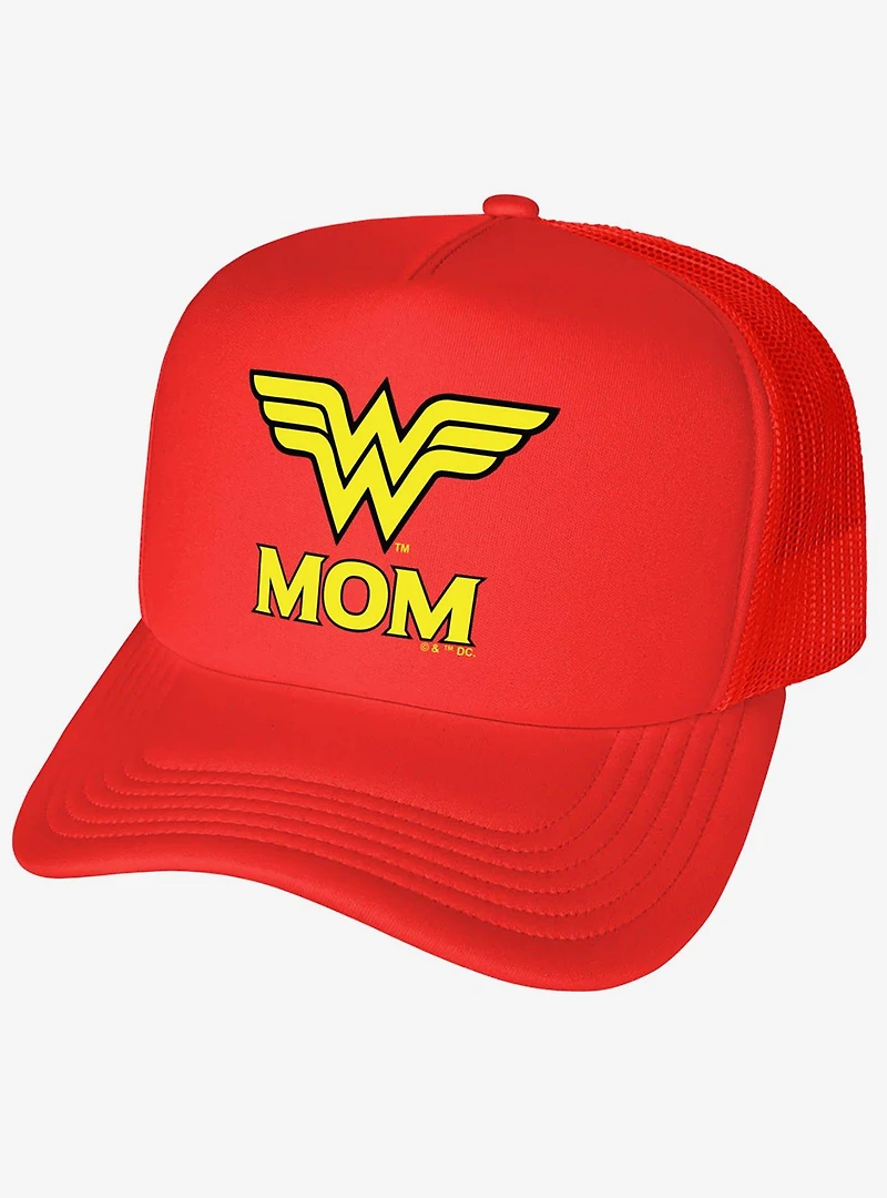 Wonder Woman Wonder Mom Logo Foam Trucker Hat