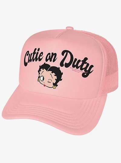 Betty Boop Cutie On Duty Foam Trucker Hat
