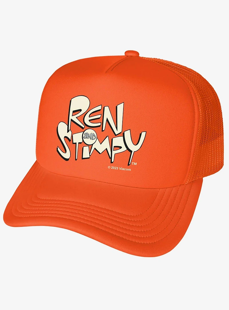 The Ren And Stimpy Show Logo Foam Trucker Hat