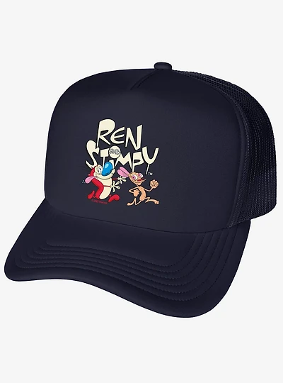 The Ren And Stimpy Show Running Foam Trucker Hat