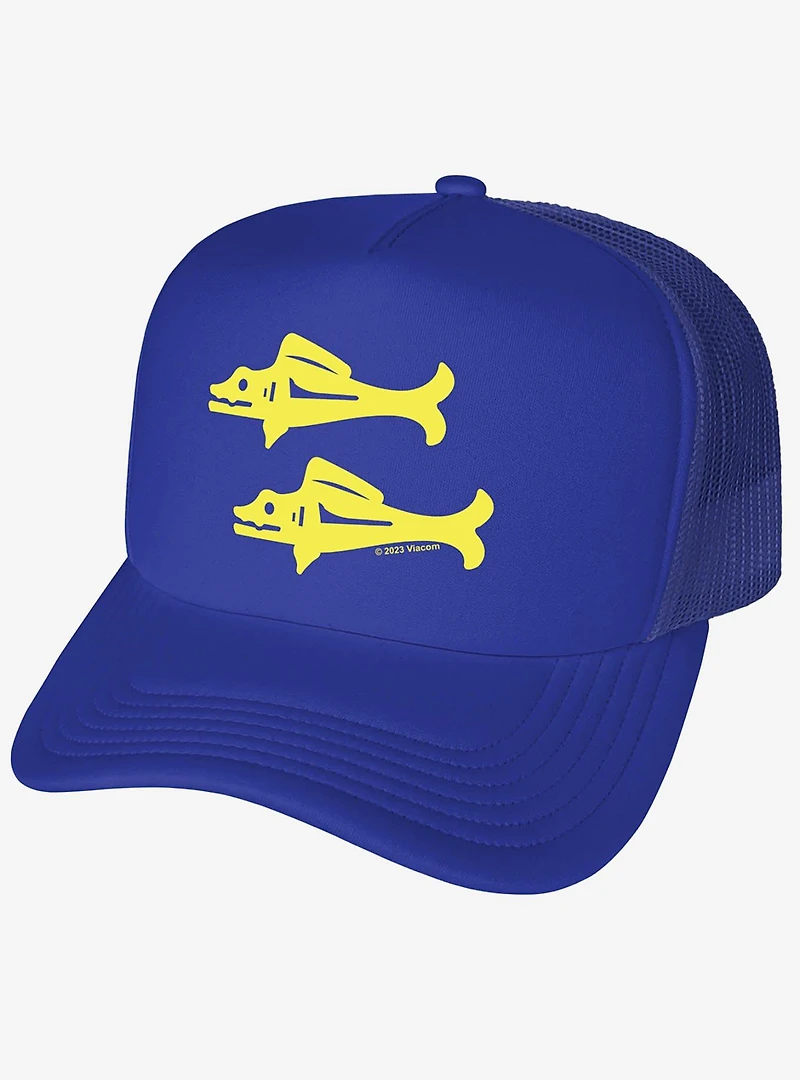 Legends Of The Hidden Temple Blue Barracudas Foam Trucker Hat