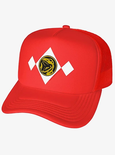 Power Rangers Red Chest Medallion Foam Trucker Hat