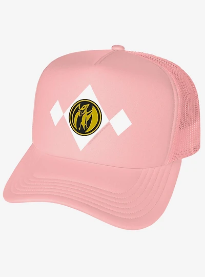 Power Rangers Pink Chest Medallion Foam Trucker Hat