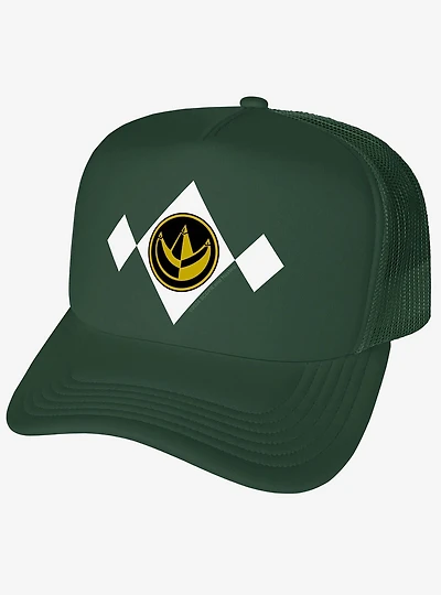 Power Rangers Green Chest Medallion Foam Trucker Hat